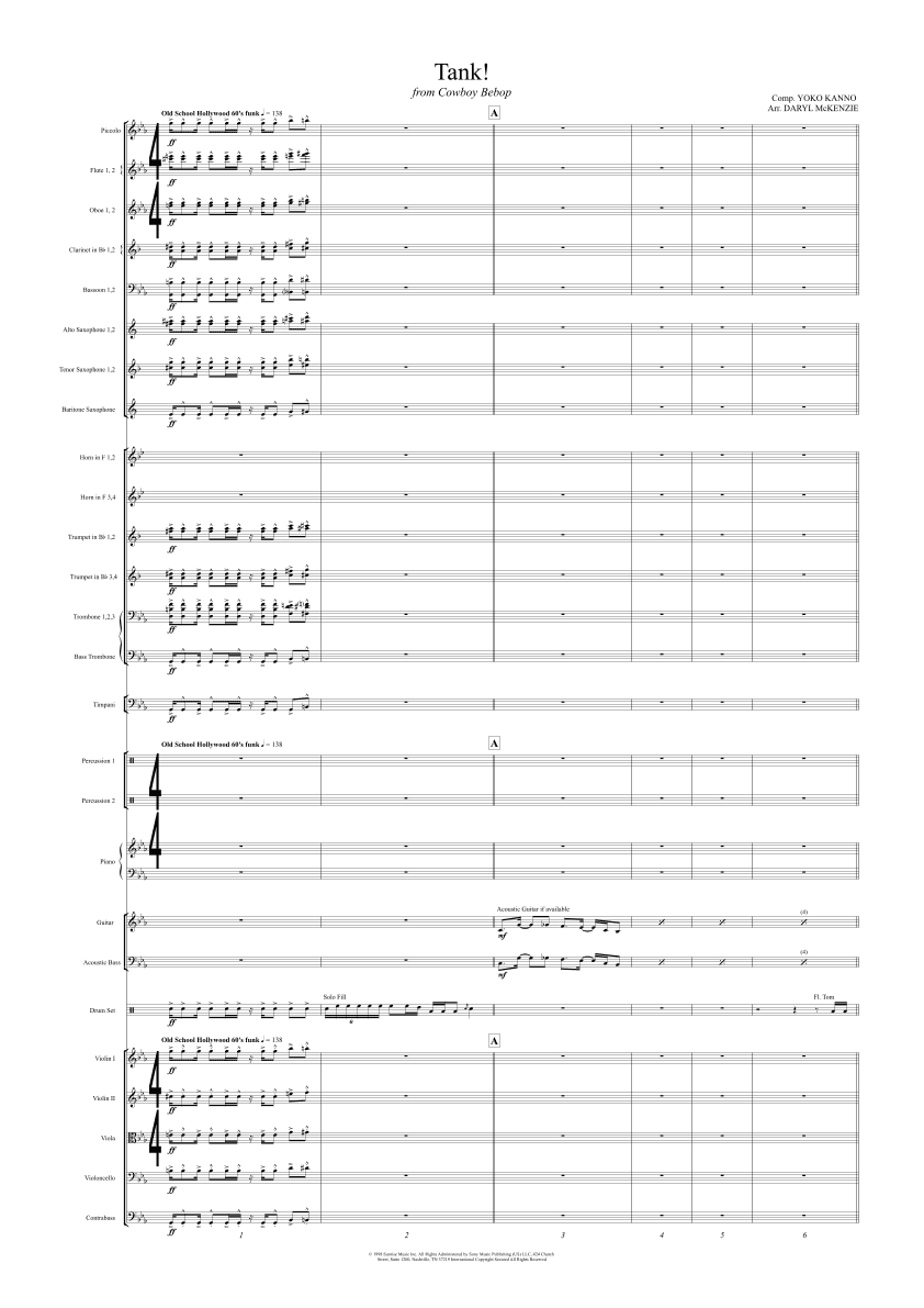 Tank! (arr. Daryl McKenzie)