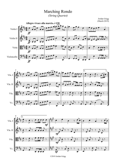Marching Rondo (String Quartet)