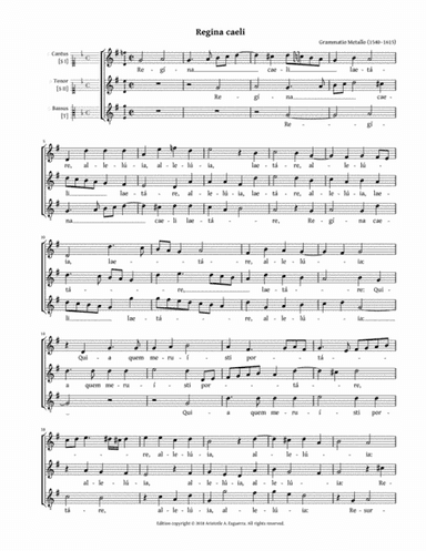Regina caeli (Metallo) - SST (arr. Aristotle A. Esguerra)