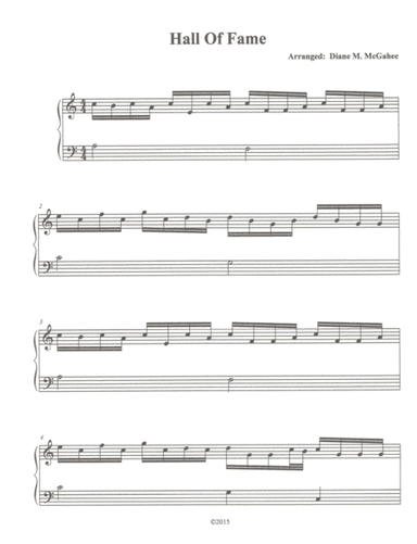 Hall Of Fame (arr. Diane M. McGahee)