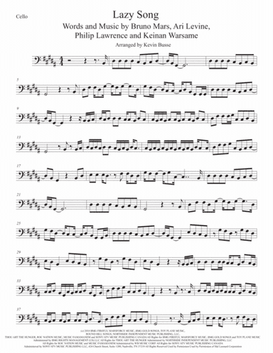 The Lazy Song (arr. Kevin Busse)