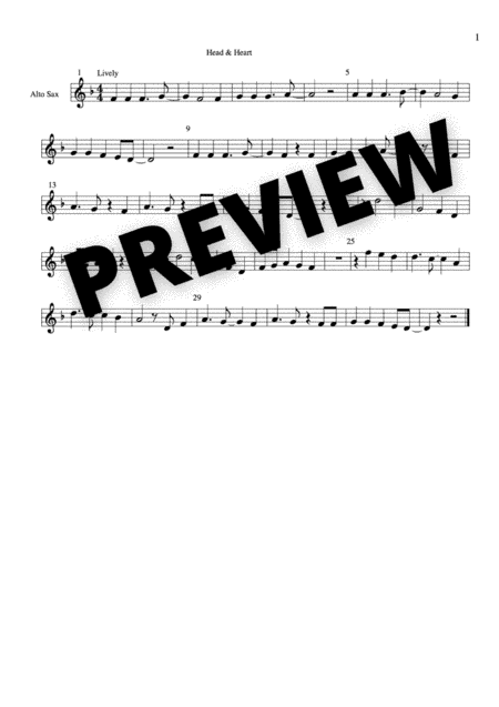 Head & Heart - Joel Corry - Easy Sax version by Cool Keys (arr. Cool Keys)