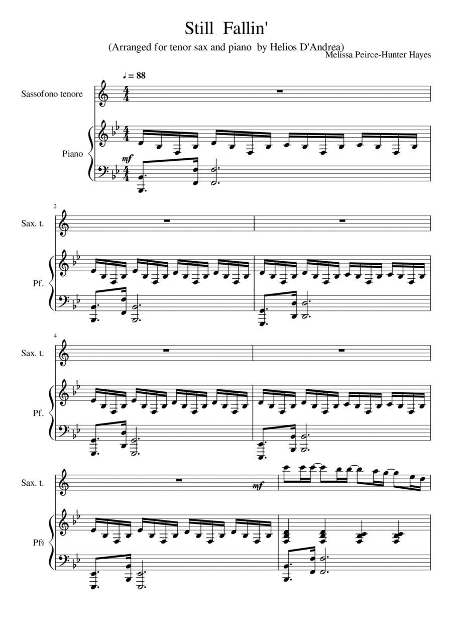 Still Fallin' (arr. Helios D'Andrea)