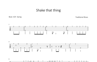 Shake that thing (arr. Bettina Schipp)
