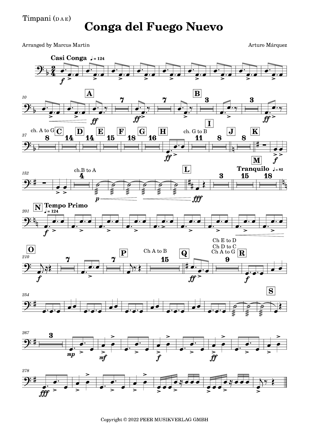 Conga Del Fuego Nuevo (arr. Marcus Martin)