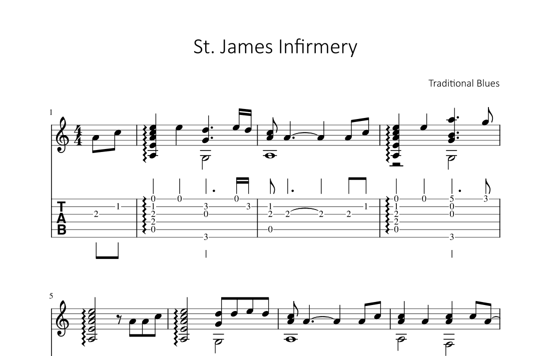 St. James Infirmery (arr. Bettina Schipp)