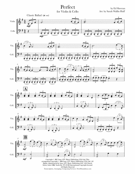 Perfect (arr. Sarah Wallin Huff)