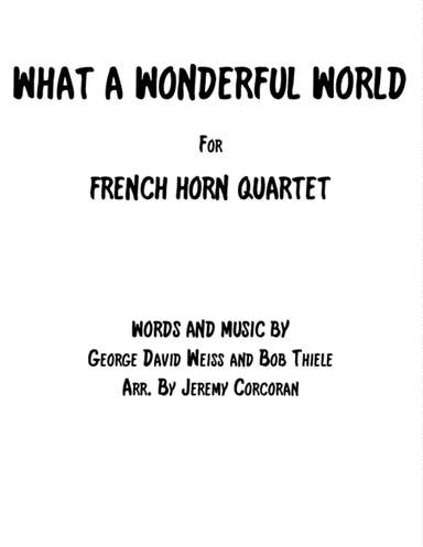 What A Wonderful World (arr. Jeremy Corcoran)