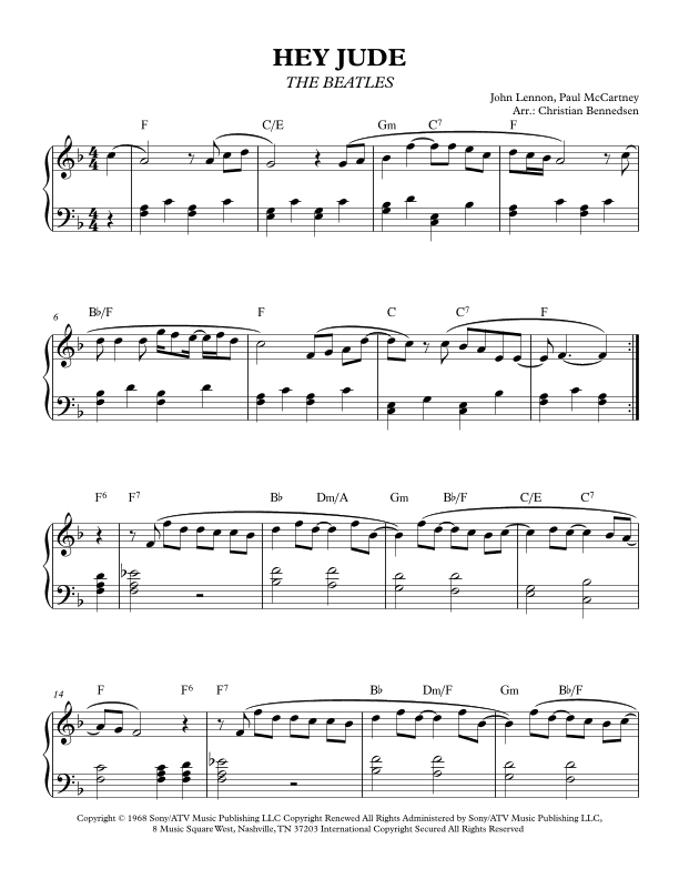 Hey Jude (arr. Christian Bennedsen)