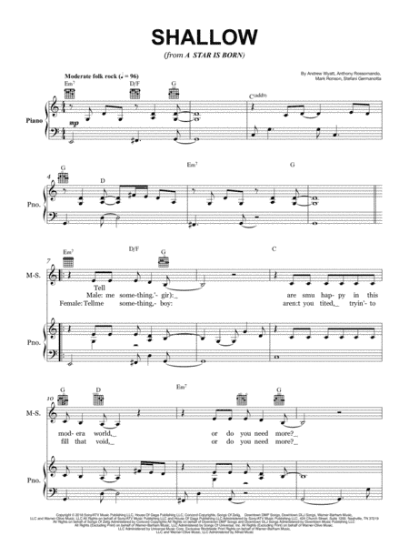 Shallow (arr. Flavio Regis Cunha)