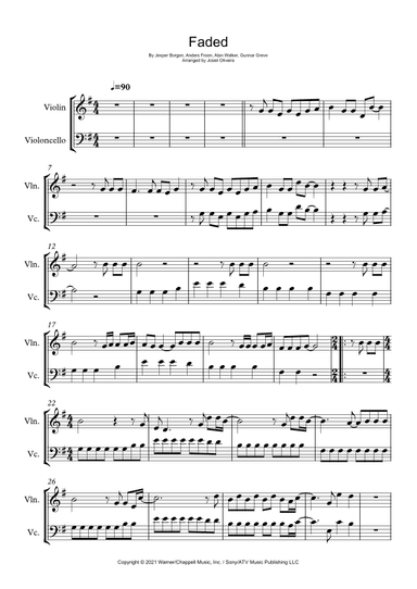 Faded (arr. Josiel Oliveira)