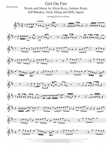 Girl On Fire (arr. Kevin Busse)