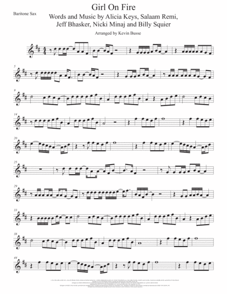 Girl On Fire (arr. Kevin Busse)