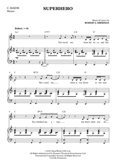 Superhero (C Major)