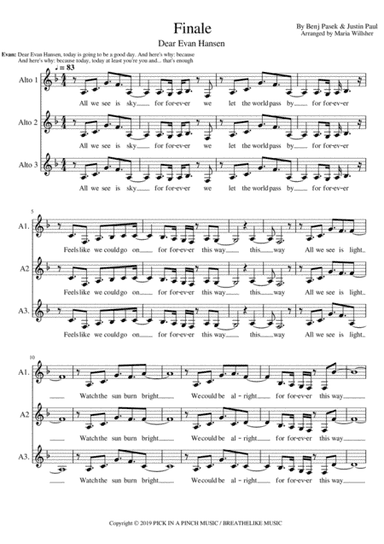 Dear Evan Hansen Finale (arr. Maria Willsher)