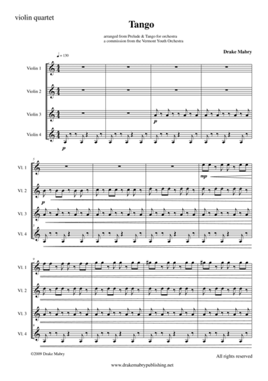 Tango (4 violins)