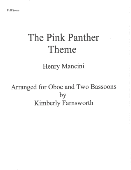 The Pink Panther (arr. Kimberly Farnsworth)