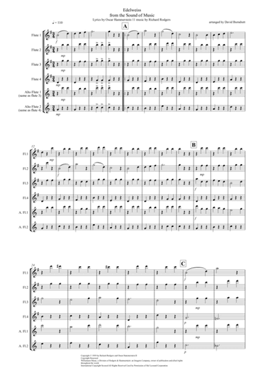 Edelweiss (arr. David Burndrett)