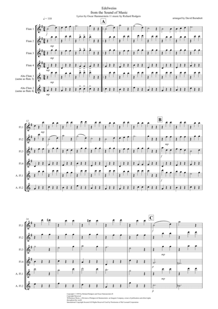 Edelweiss (arr. David Burndrett)