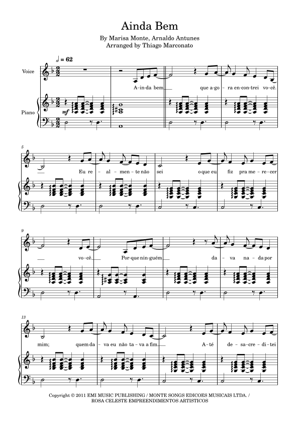 Ainda Bem (arr. Thiago Marconato)