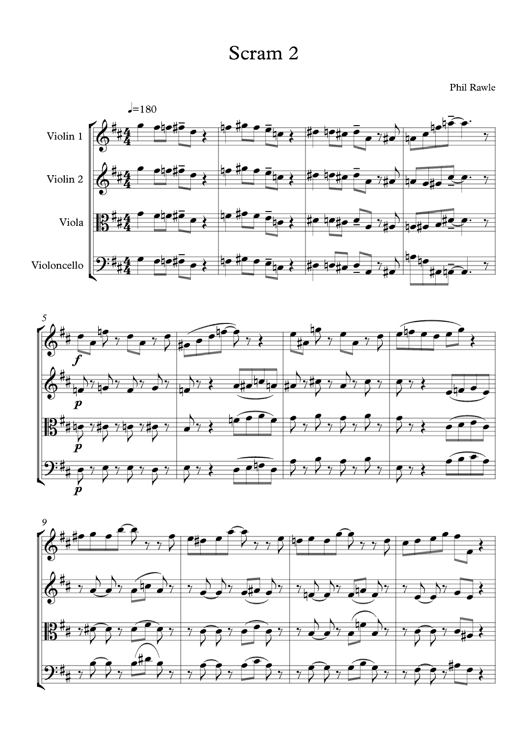 Scram 2 - String Quartet