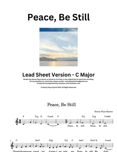 Peace, Be Still - Lead Sheet