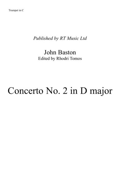 Baston concerto no.2 - solo parts (arr. Rhodri Tomos)