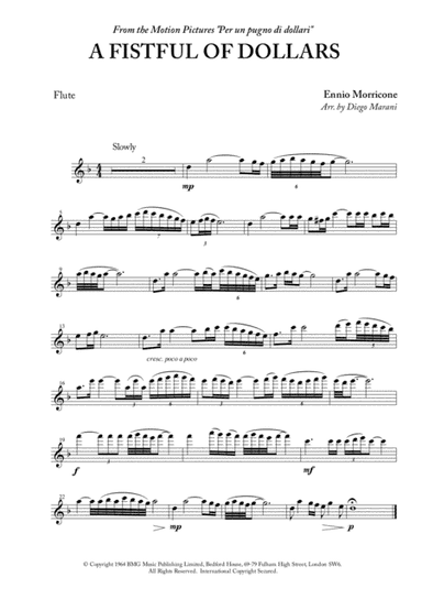 A Fistful Of Dollars (arr. Diego Marani)