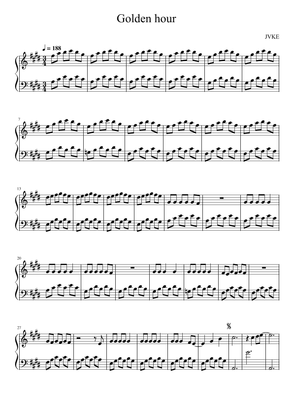 Golden Hour (arr. LaLa Music)