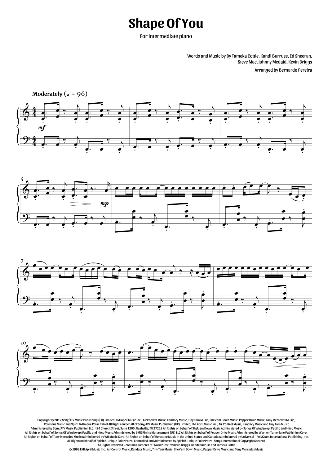 Shape Of You (arr. Bernardo Pereira)