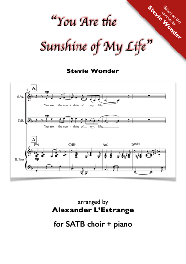 You Are The Sunshine Of My Life (arr. Alexander L'Estrange)