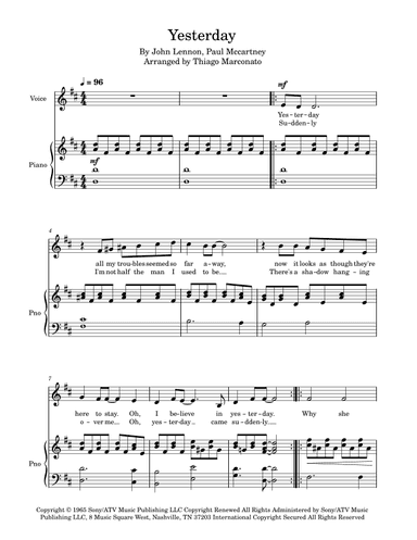 Yesterday (arr. Thiago Marconato)