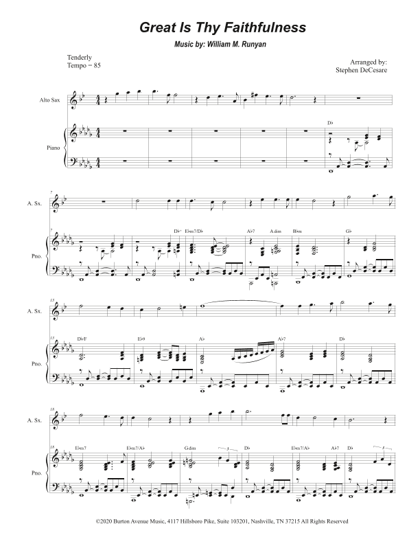 Great Is Thy Faithfulness (arr. Stephen DeCesare)