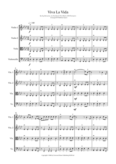 Viva La Vida (arr. Matthew pyeon)