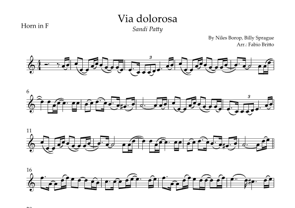 Via Dolorosa (arr. Fabio Britto)