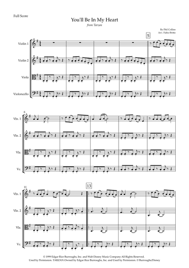You'll Be In My Heart (arr. Fabio Britto)