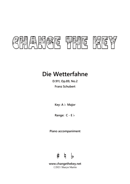 Die Wetterfahne Ab Major (arr. Sharyn Martin)