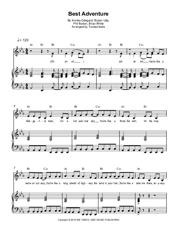 Best Adventure (arr. Tunescribers)