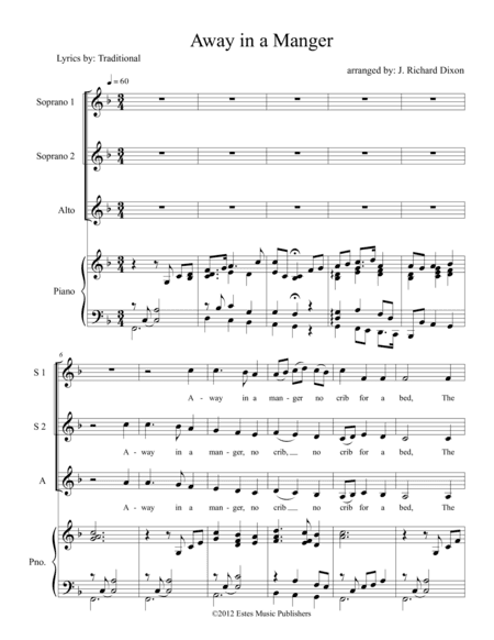 Away In A Manger (arr. J. Richard Dixon)