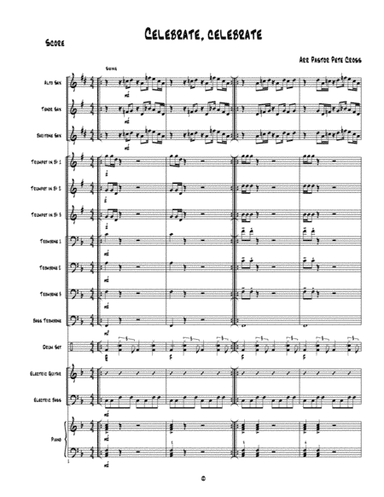 Celebrate, celebrate (arr. Pastor Pete Cross)