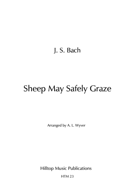 Sheep May Safely Graze arr. flute and bassoon (arr. A. L. Wyver)