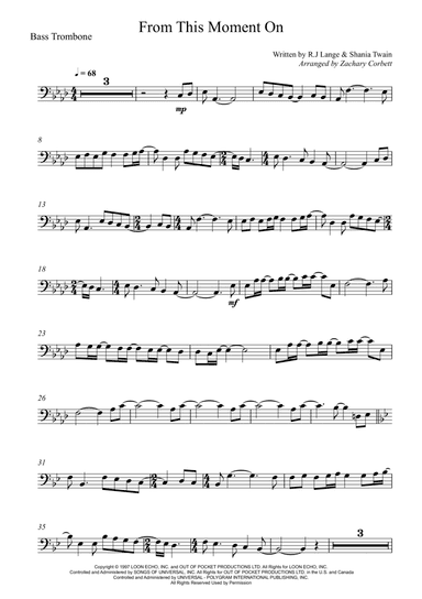 From This Moment On (arr. Zachary Corbett)
