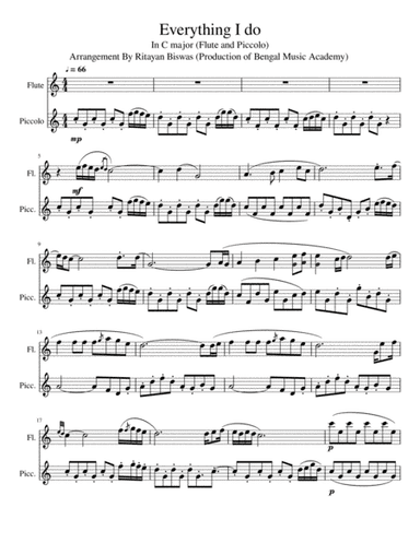 (Everything I Do) I Do It For You (arr. Ritayan Biswas)