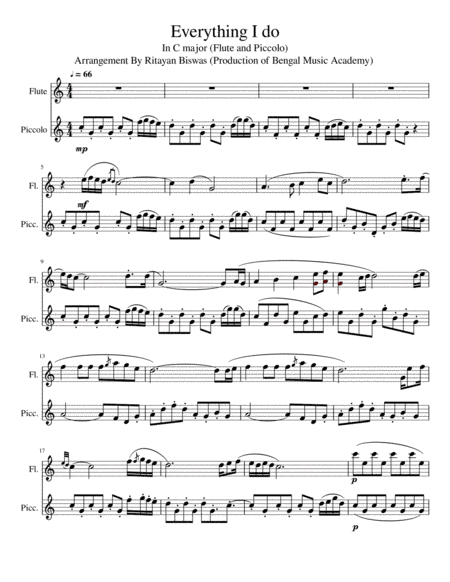 (Everything I Do) I Do It For You (arr. Ritayan Biswas)