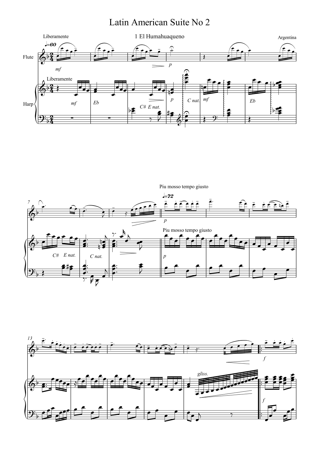 Latin American Suite No. 2 (arr. Michael James REGAN)