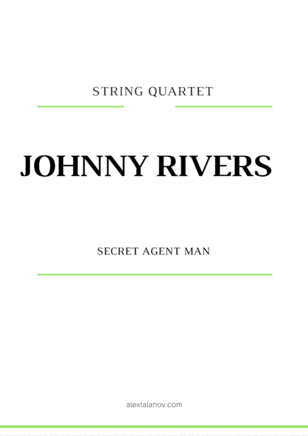 Secret Agent Man (arr. Alex Talanov)
