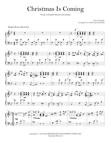 Christmas Is Coming (arr. Joey Brink)