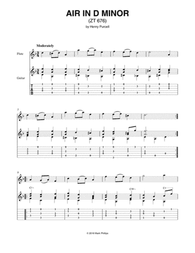 Air in D Minor (ZT 676) (arr. Mark Phillips)