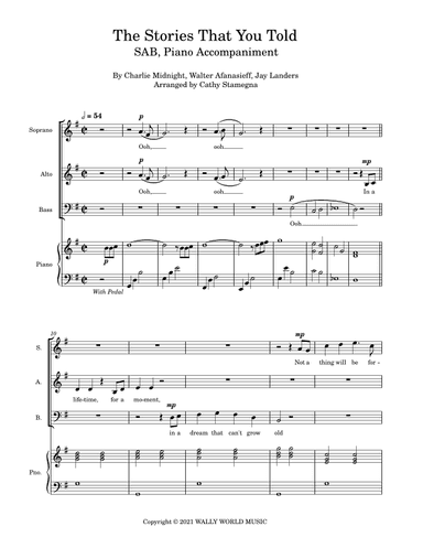 The Stories That You Told (arr. Cathy Stamegna)