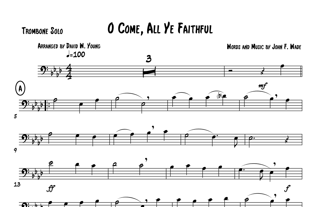 Oh Come, All Ye Faithful (arr. David W. Young)
